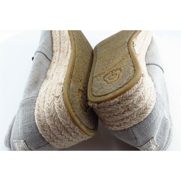 Bobs By Skechers Size 9 M Brown Round Toe Espadrilles Fabric Women - Picture 7 of 8